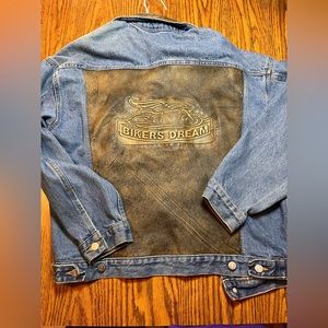 “Bikers dream” weighted denim jacket